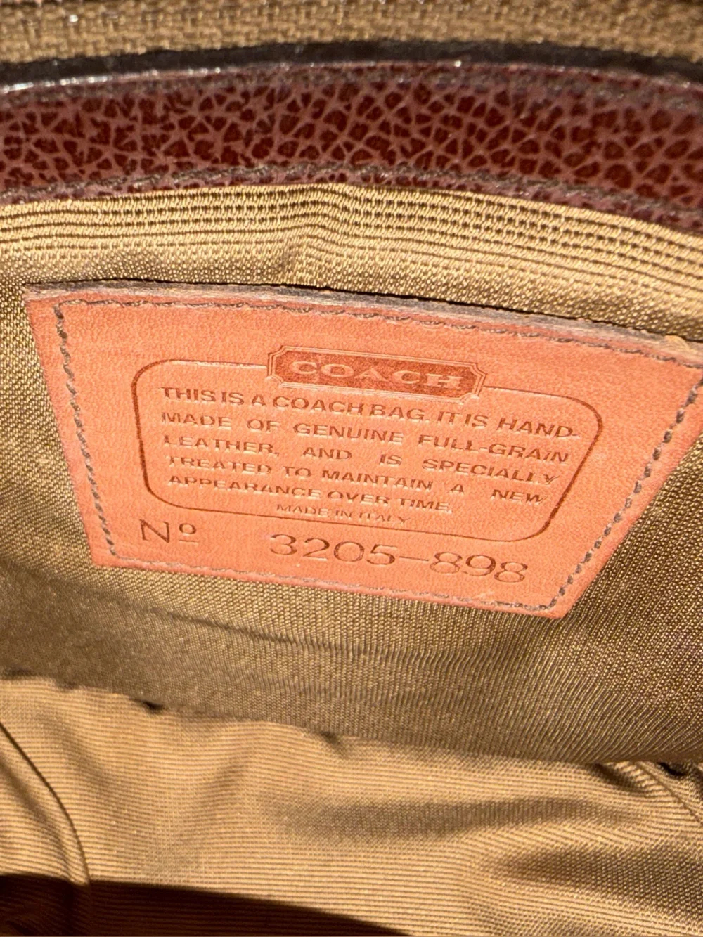 Vintage Coach Classic Brown Turnkey Crossbody Bag